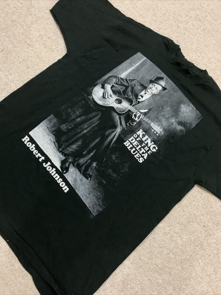 Robert Johnson King Of The Delta Blues TShirt Retro Cotton Size S5XL Unisex T-Shirt M