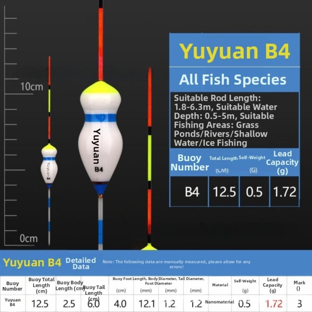 3pcs Buoyant Material Ice Fishing Float Multi-Color Buoy Floats  Carp Fishing