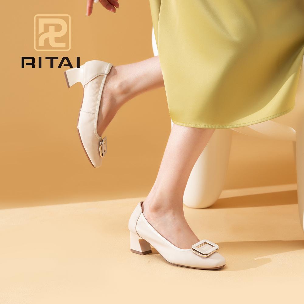 Genuine Leather Women High Heels Round Toe Slip-On Height Increasing Shoes Fashion Comfortable Casual Shoes