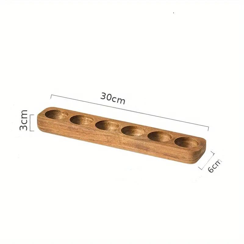 Modern Wooden Egg Storage Box - Multi-Compartment Kitchen Organizer for Fresh Eggs Perfect for Home Cooking Baking