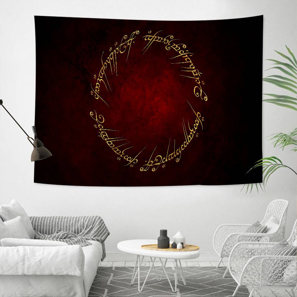 Classic Movie LLord Of The Rings Anime Colorful Tapestry Wall Hanging Hanging Tarot Hippie Wall Rugs Dorm Wall Art Decor