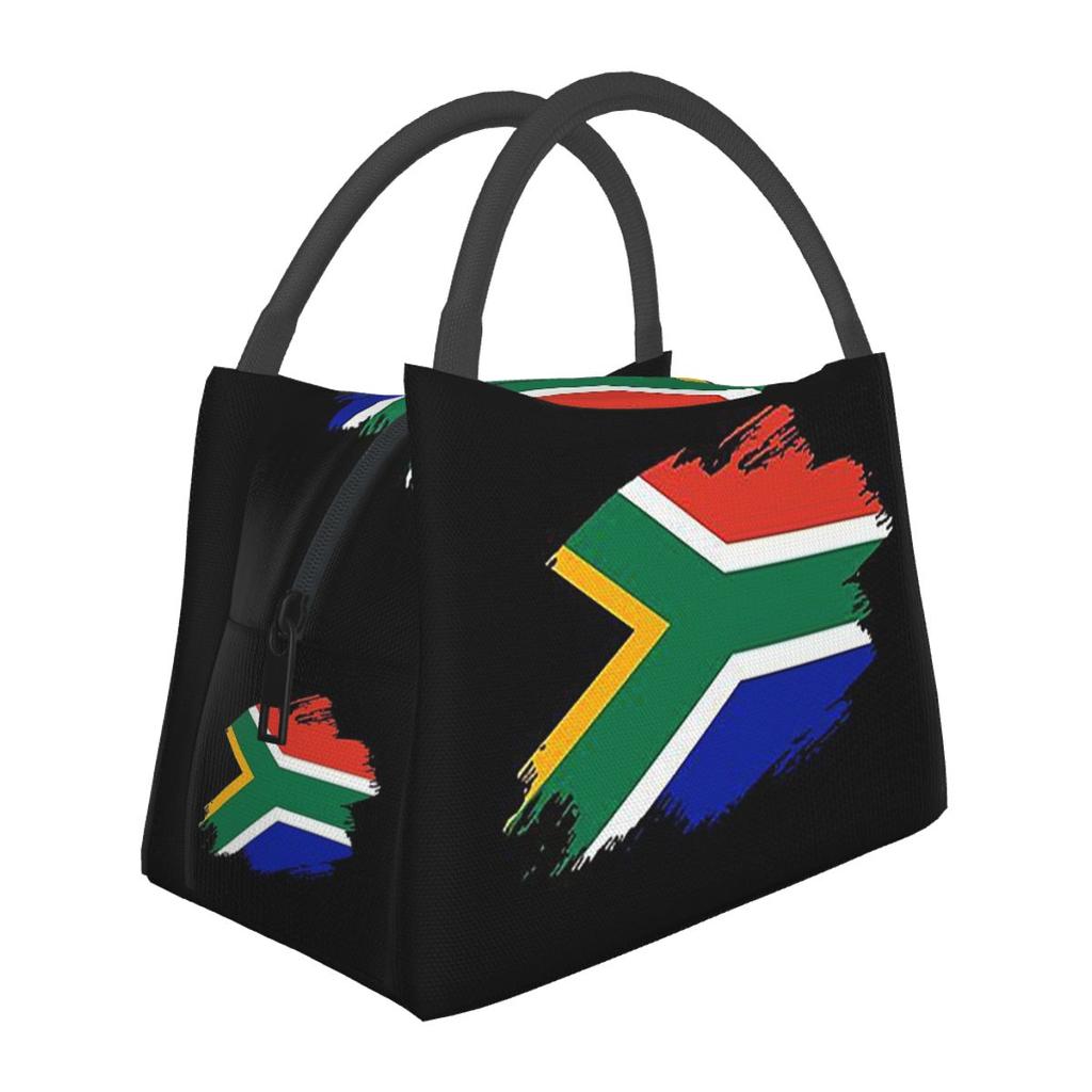 South African Springboks Flag Insulated Lunch Bag for Women Picnic Storage Food Boxes Container Cooler Thermal Lunch Box Tote