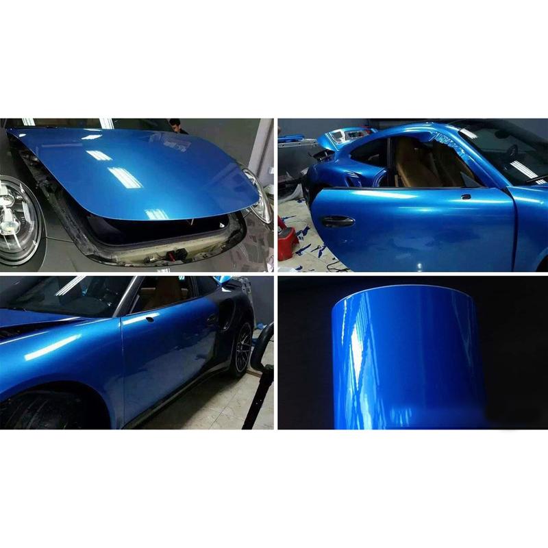 30x150cm Super Gloss Blue Car Vinyl Wrap Film Decoration Sticker Air Bubble Free