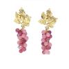 European & American Fashion Silver Needle 3D Grape Earrings - Cute & Trendy Fruit Design for Women