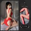 Sex underwear, red one-piece onesie, net clothes, fun free temptation, perspective net clothes