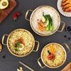 JINGRUIXIANG Golden Stainless Steel Korean Noodle Pot Set