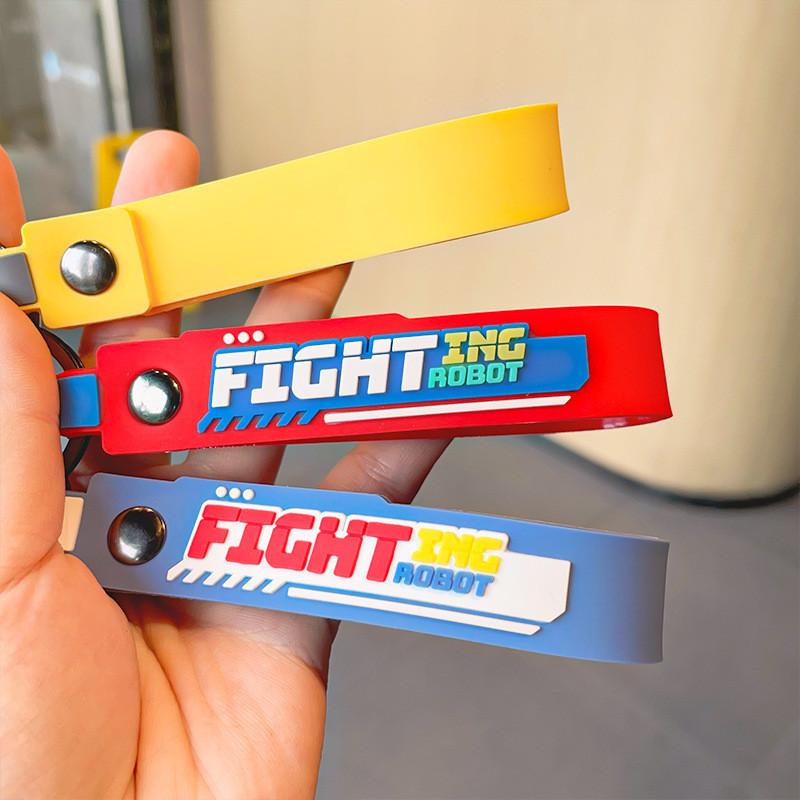 Premium Cartoon Transformer Keychain Accessory Adorable Robot Bag Charm Silicone Material