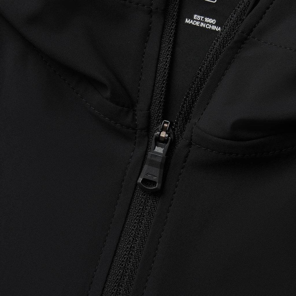 Li-Ning Fitness Series Einfarbig Kapuzenjacke Herrenjacken Schwarz AFDV613-3