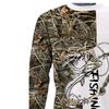 Spring and Autumn Round Neck 3D Printed Fishing Pattern Top Fashionable Casual Long Sleeved Men's T-shirts