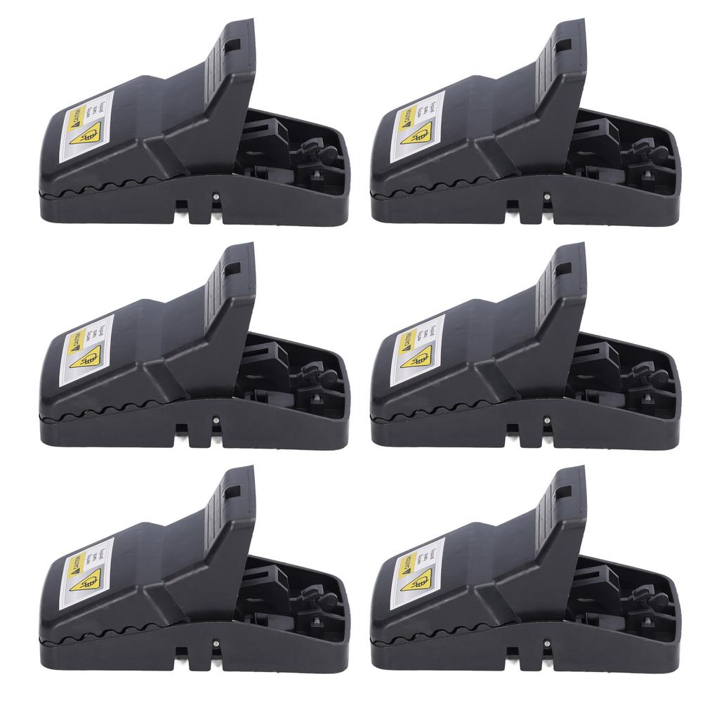 6Pcs Mouse Traps Plastic Material High Sensitivity Touchless Design Safe Reusable Rat Catcher