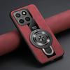 For Magsafe Wireless Charging Cover For Xiaomi 15T Pro 17T Pro PU Leather Shockproof Ring Stand Holder Case For Xiaomi 17 Max