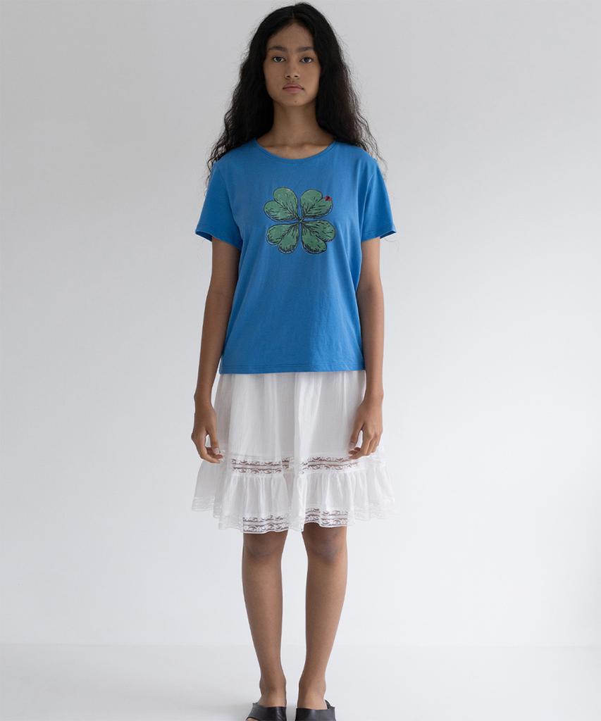 Yansisi Clover 90S T-Shirt - Blue