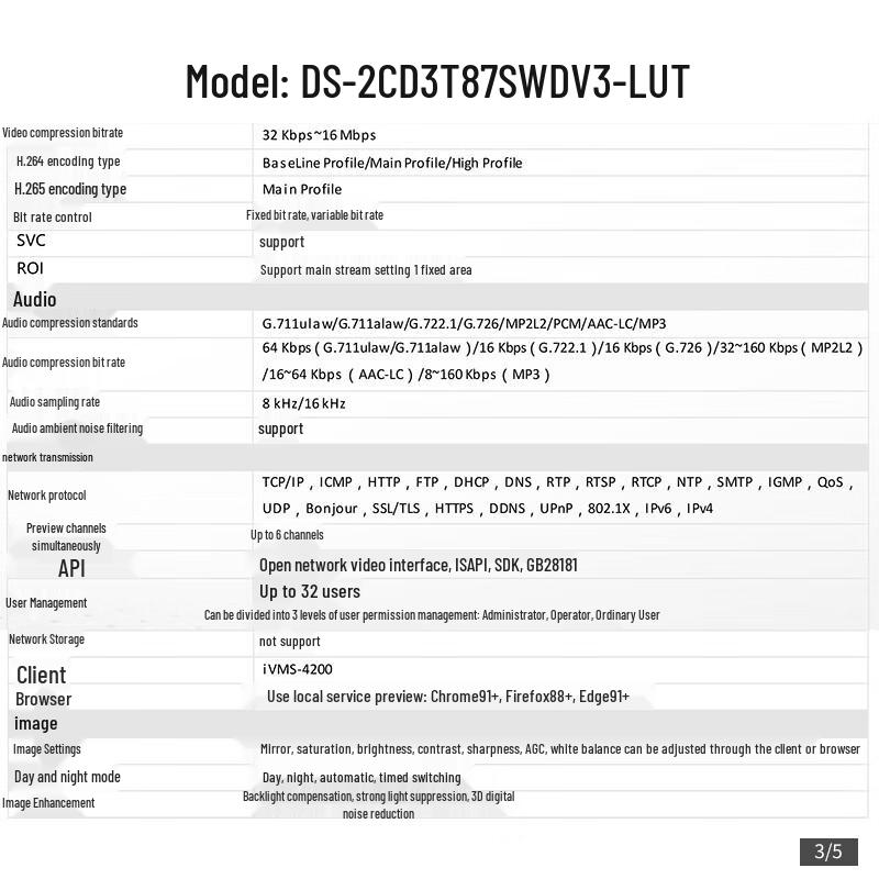 HIKVISION 8MP Full-Color PoE Outdoor Security Camera CN plug (adapter included)