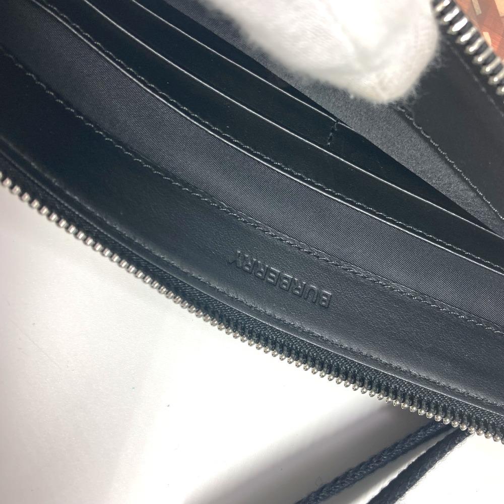 BURBERRY Logo Check TB pouch bag with strap Clutch bag Nylon Beige/Black