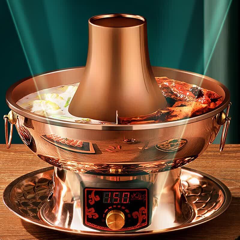 ZHOUYUEHENGSHENG Old Beijing Copper Hot Pot