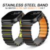 Herrarmband i rostfritt stål för Apple Watch Ultra 3 Rem 49mm 46mm 45mm 44mm Lyxigt metallarmband för Iwatch 11 10 9 8 7 5 6 SE3