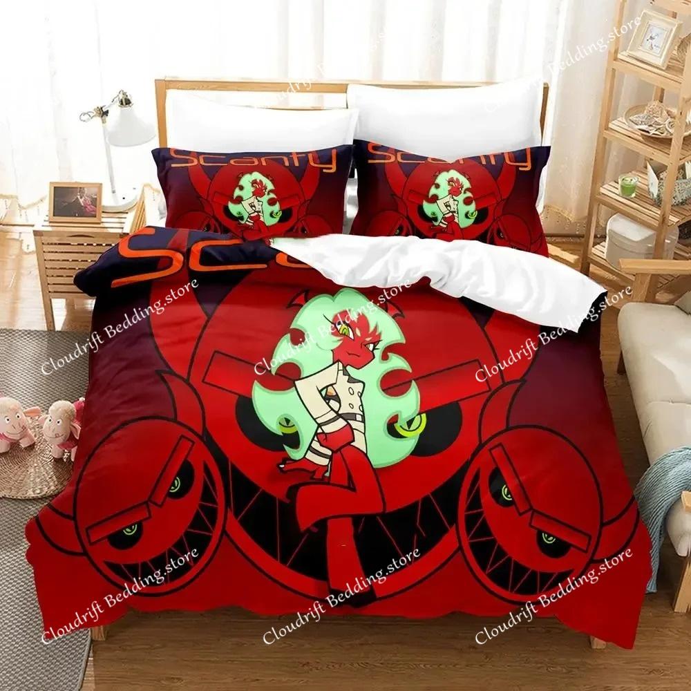 Anime Panty Stocking Bedding Set Duvet Cover Bed Set Quilt Cover Pillowcase Comforter King Queen Size Boys Adult Bedding Set