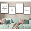 Simple  Art Posters Home Decor Letters Print Canvas Painting Wall Art Fresh Minimalist for Living Room Picture