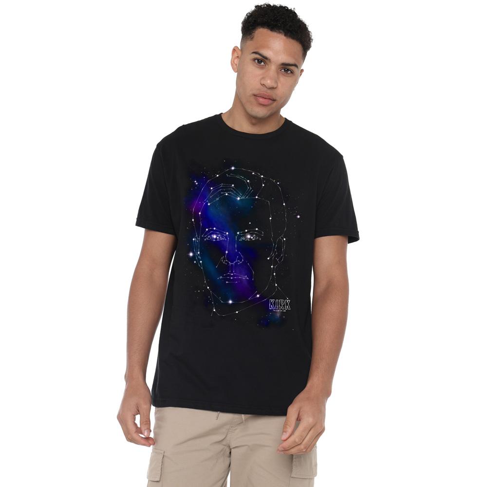 STAR TREK Mens Captain Kirk Constellations T-Shirt