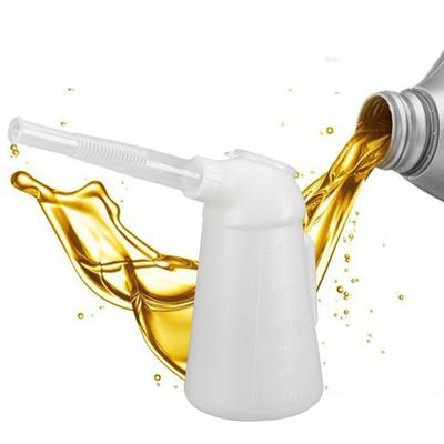 Oil Measuring Jug with Pouring Flexible for Automotive Garage Car Traveling Oil Jug Spout Oil Measuring Container Can