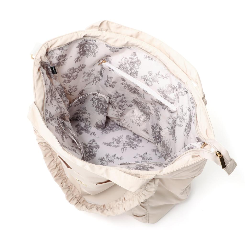 Francfranc Classic Flower Reiselicht Tasche, Rosa, Wasserabweisend, Leicht, Handgepäck