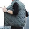 Jacket Men'S Down Cotton Vest Men'S Stand-Up Collar With Cotton Thickened Vest To Keep Warm Vest Tide