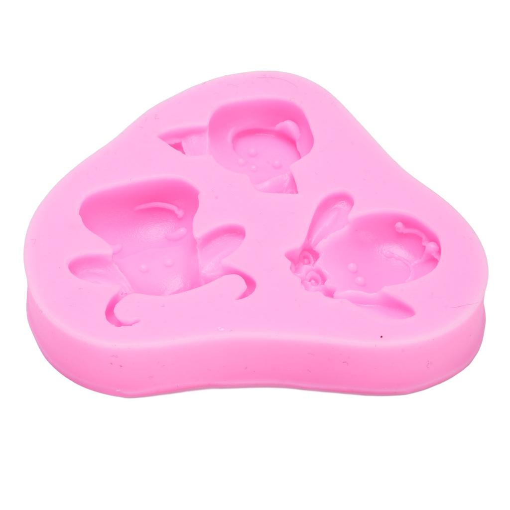Farm Animal Silicone Fondant Pattern Sheep Pig Cow Mixed Shape for Resin Casting Chocolate Cake