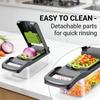 14/16 Pcs Vegetable Chopper Set Food Processor Onion Potato Slicer Dicer Grater Kitchen Fruit Vegetable Cutter with Handle