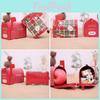 Festive Christmas Iron Mailbox Gift Box Charming Tin With Cartoon Checkered Style For Children
