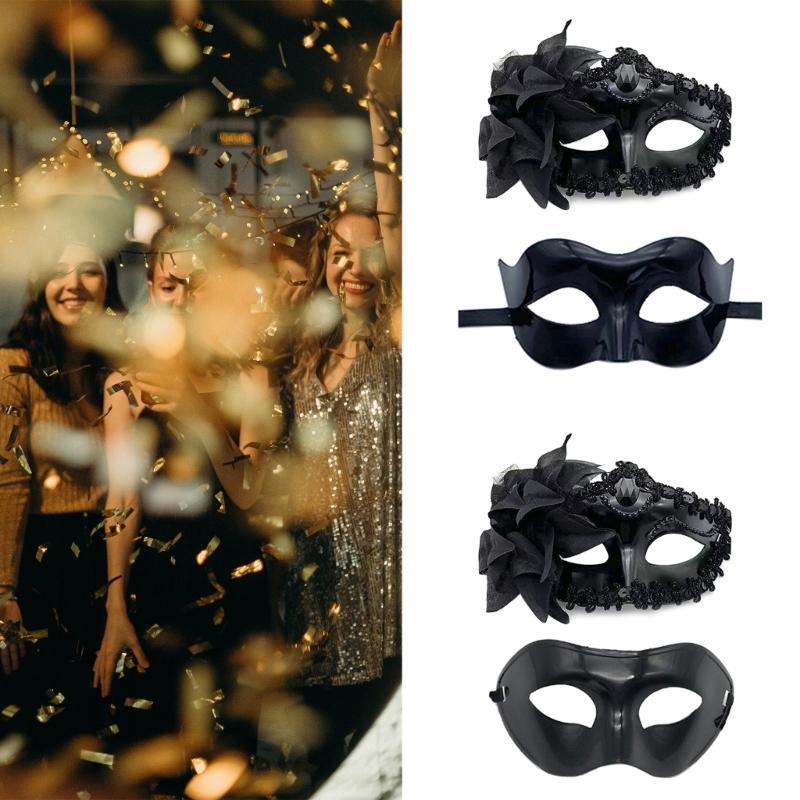Couple Venetian Mask Masquerade Ball Mask Carnival Mardi Gras Prom Mask Theatrical Mask Cosplay Party Masque Lace Mask