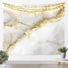 Grey White Marble Tapestry Metallic Marble Tapestry For Bedroom Medium Bronzing Stone Pattern Wall Tapestry Modern Abstract Art