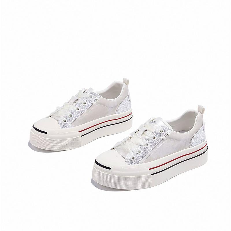 

Popular leather little white shoes spring new fashion comfortable fashion trend increase casual versatile shoes women 40