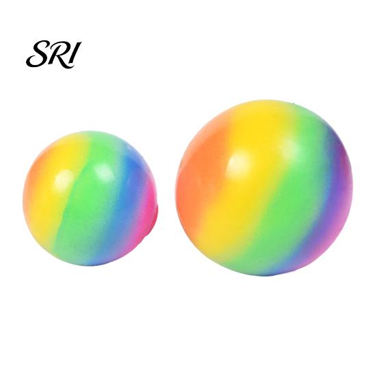 Stressabbau-Gadget Regenbogenball Knetspielzeug Langsam aufsteigend Bunt Mehl Home Office Schreibtisch Dekompressionswerkzeug Gefüllt