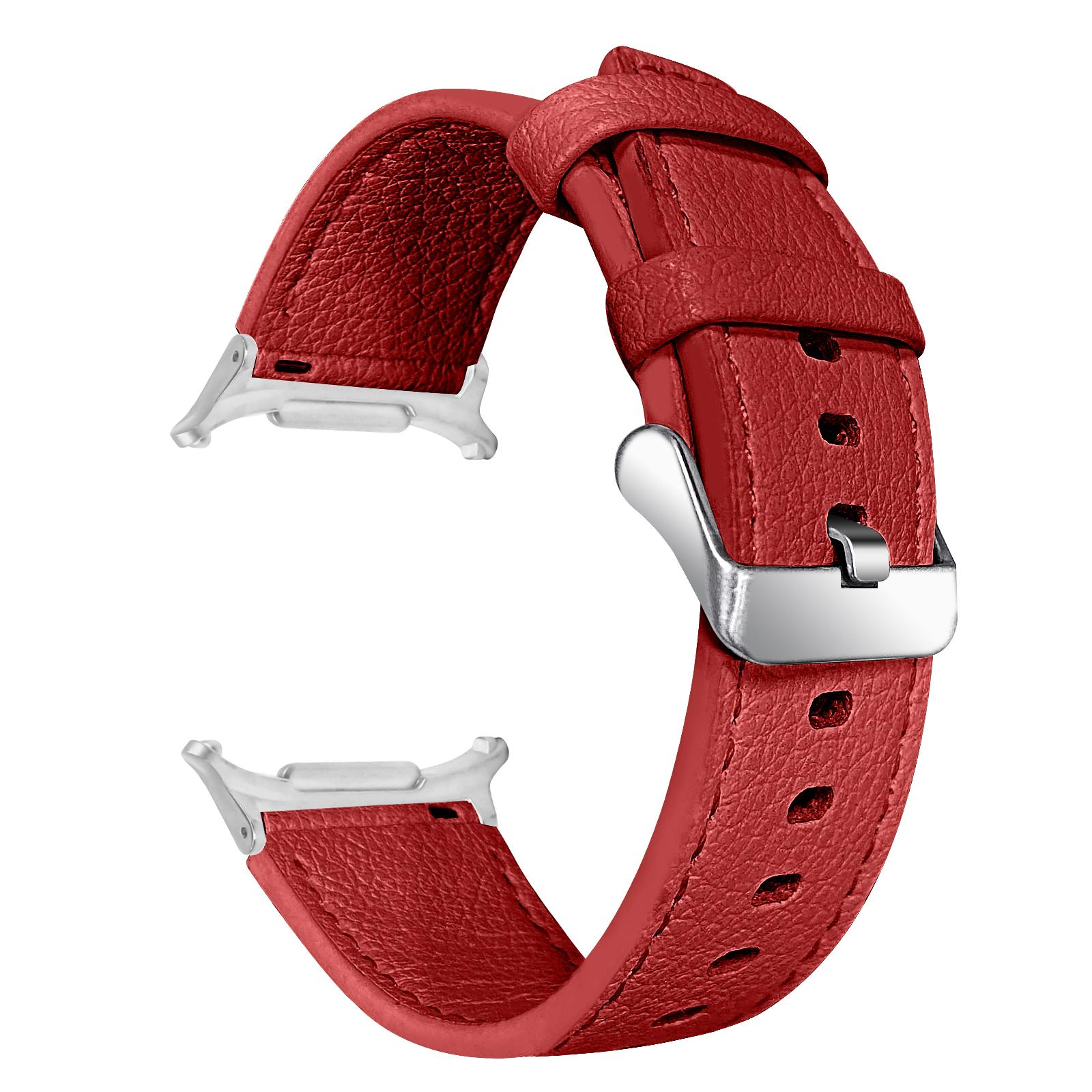 

Genuine Cow Leather Strap for Samsung Galaxy Watch8 44mm/40mm/Watch8 Classic 46mm Smart Watch Band C