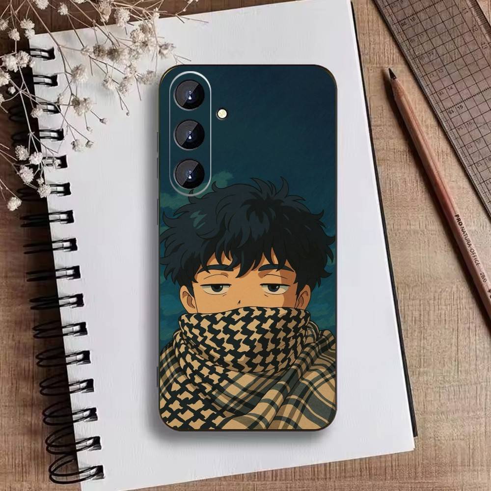 Anime Chill Guy Merchandise Phone Case For Samsung Galaxy A73,A21s,A22,A31,A52,A53,A71,A41Soft Black Shell