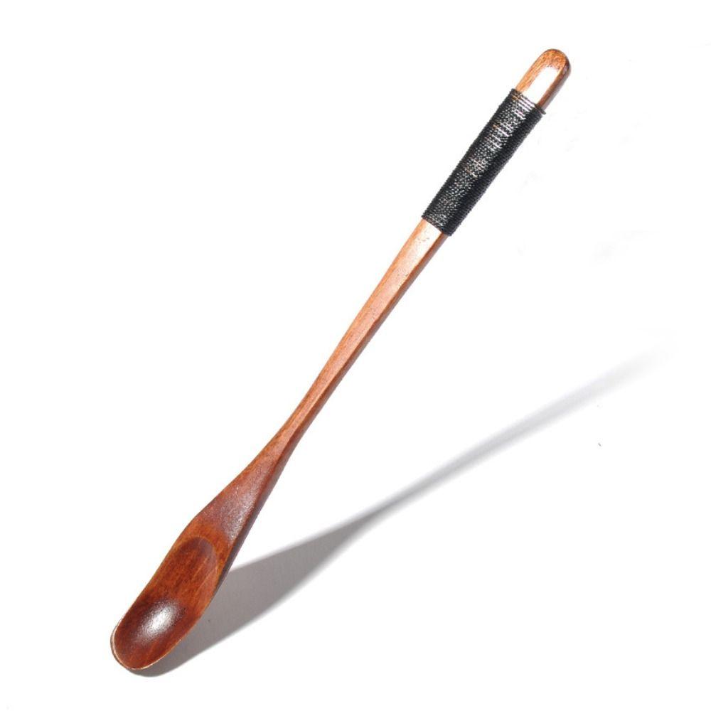 

Cake Ice Cream Cappuccino Wooden Mixing Long Handle Teaspoon Espresso Spoon Coffee Scoop Stirrer чёрный