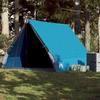 Camping Wedge Tent 2 Persons Blue Waterproof