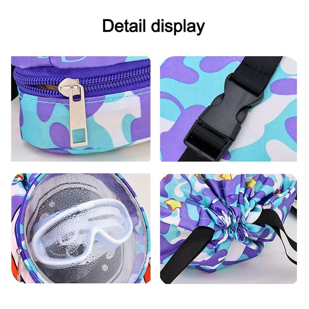 Dry Wet Separation Children's Swimming Bag Waterproof Toiletry Storage Bag Beach Backpack  Boy Girl
