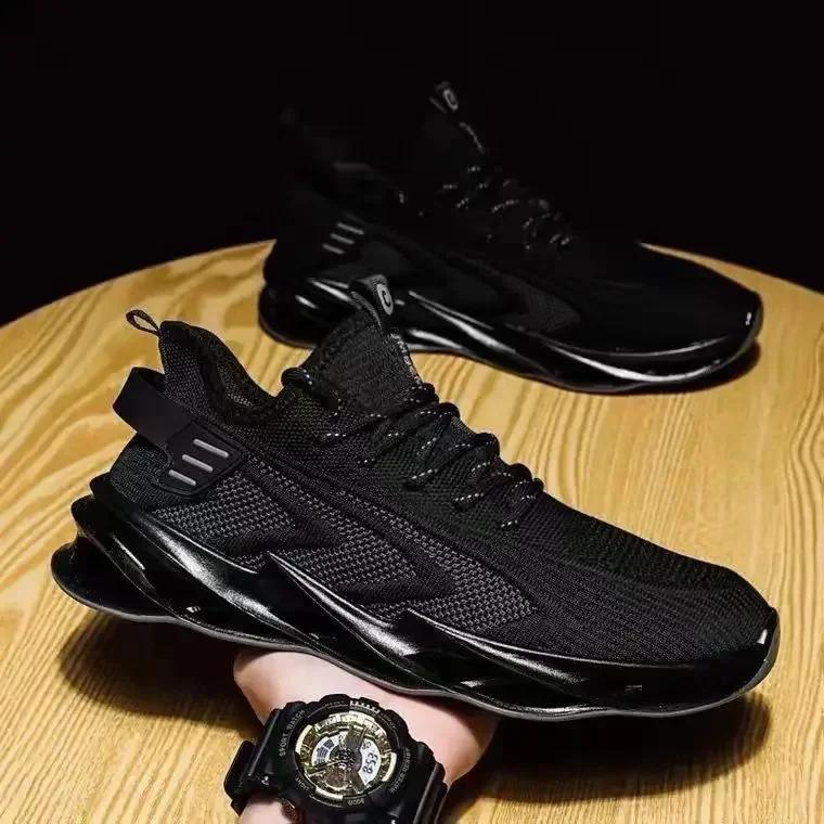 

Дышащая мужская обувь сетчатые кроссовки модные легкие повседневные туфли для улицы с мягкой подошвой мужские кроссовки для бега нескользящая теннисная обувь 42