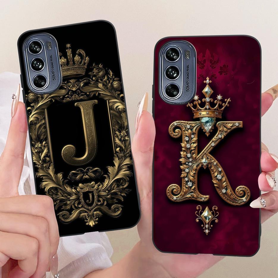 Für Motorola Moto G62 5G Hülle Niedliche Krone Buchstaben Abdeckung Stoßfest Weiches TPU Handyhülle Für Motorola G62 Moto G 62 MotoG62 5G Taschen