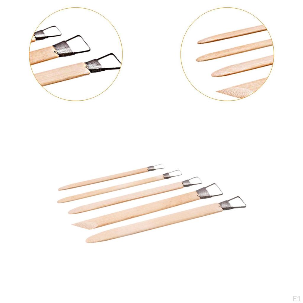 5Pcs Craft Trimming Ceramic Tools Set for Crafts Cutting Shaping