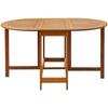 VidaXL Table de jardin 130x90x72 cm Bois d'acacia massif
