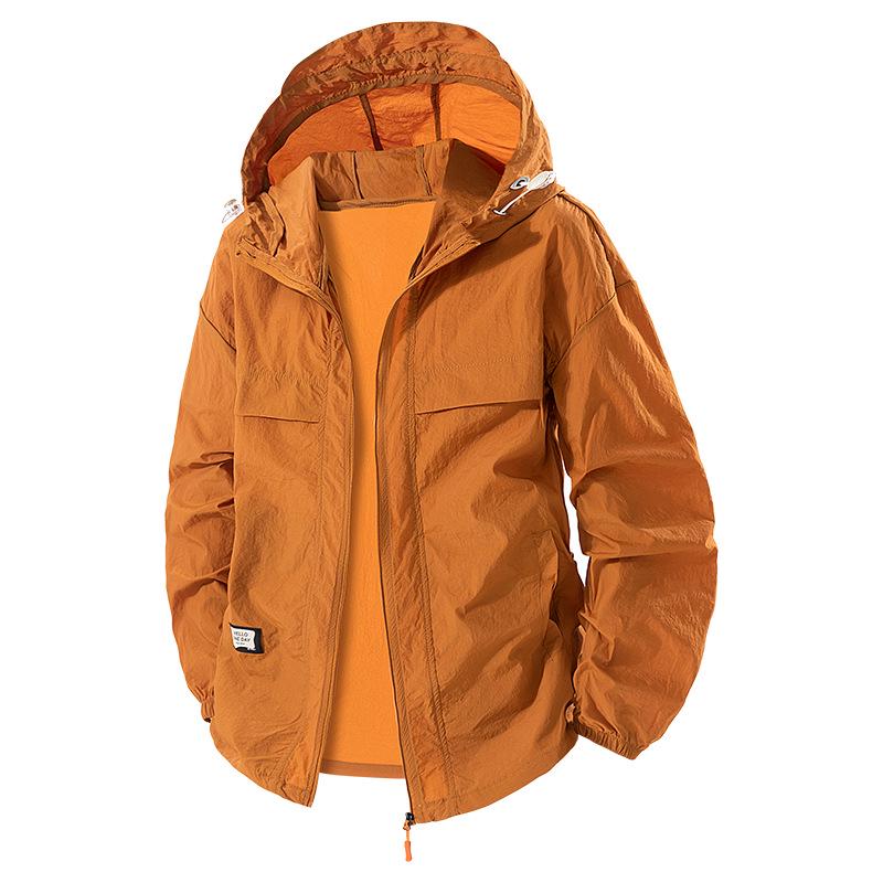 Men's Plus Size UPF50+ Ultra-Thin Ice Silk Sun Protection Fishing Jacket
