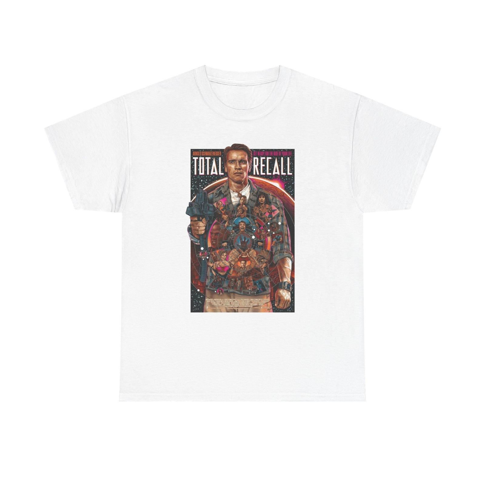 Total Recall Graphic T Shirt Vintage Movie Poster Unisex Heavy Cotton Tee S