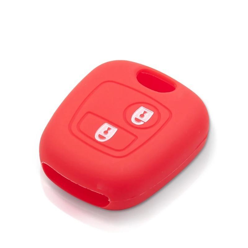 For Peugeot 107 206 307 207 408 Key Protector Holder Shell 2 Buttons Silicone Rubber Car Remote Key Case Cover New