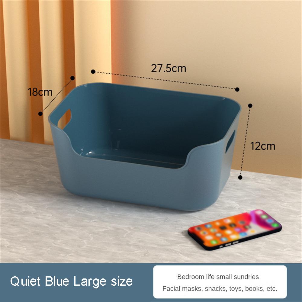 Household Multifunction Storage Basket Handle Design Fall Resistance Non-slip High Capacity Classification Storage Big Exposure