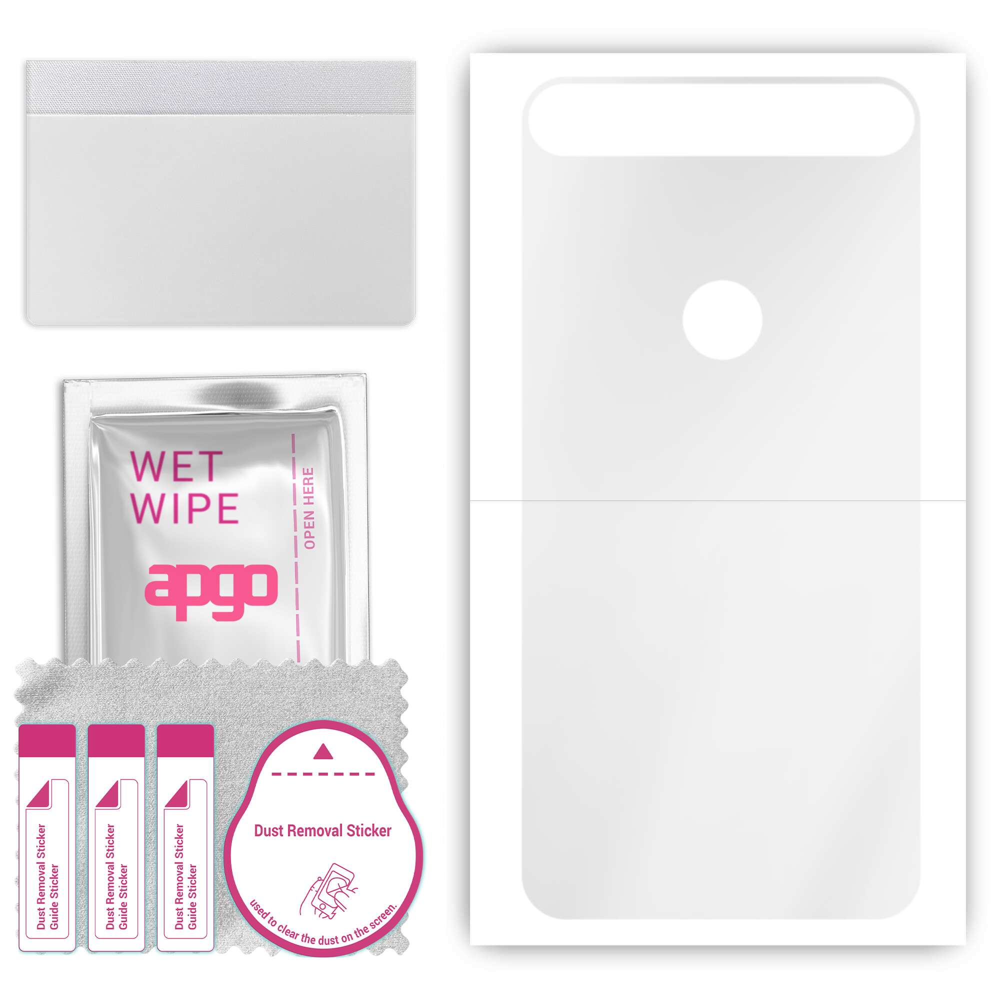 

apgo Ultra Clear Protective Skin Sticker for the back compatible with Huawei Nexus 6P, Wrap Film, Hydrogel Film, Flexible, Soft TPU with positioning l