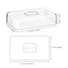 Clear Acrylic Rectangular Food Covers Transparent Dome Lid for Cake Bread Dessert Snack Display Cookie Display Stand Covers