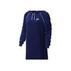 Nike Sports Casual Mid-Length Hooded Pullover Sweatshirt Women sweatshirt Blue 939507-478