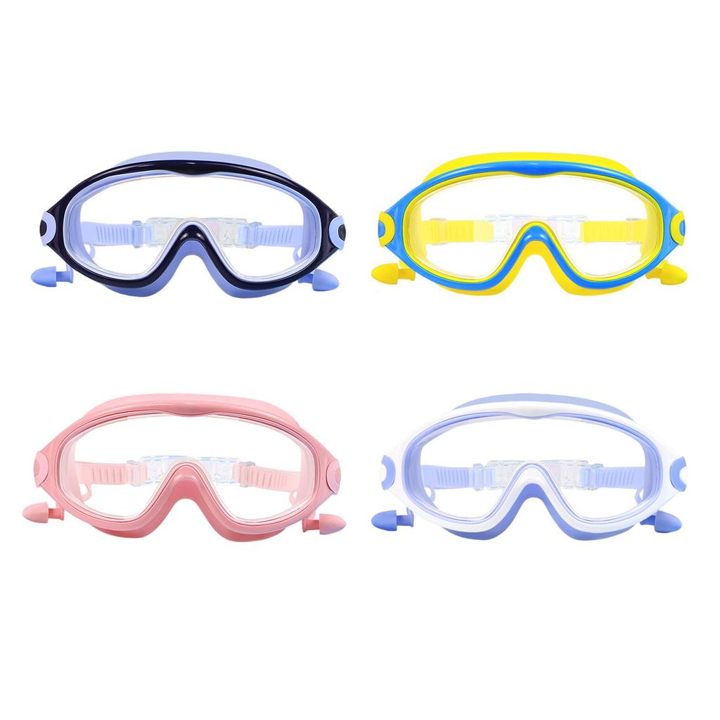 Swimming Goggles for Boys Girls Wide Vision Soft Silicone Swim Glasses